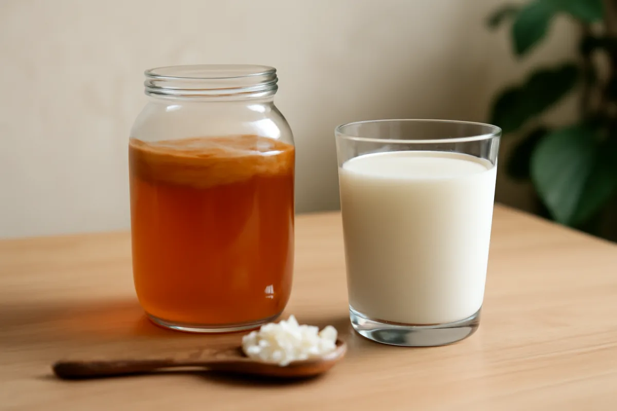 Differenza tra kombucha e kefir per la sera: quello che cambia davvero
